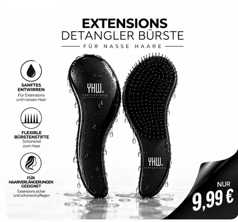 Haarverlängerung Extensions Detangler Bürste – Pflege für nasse Haare