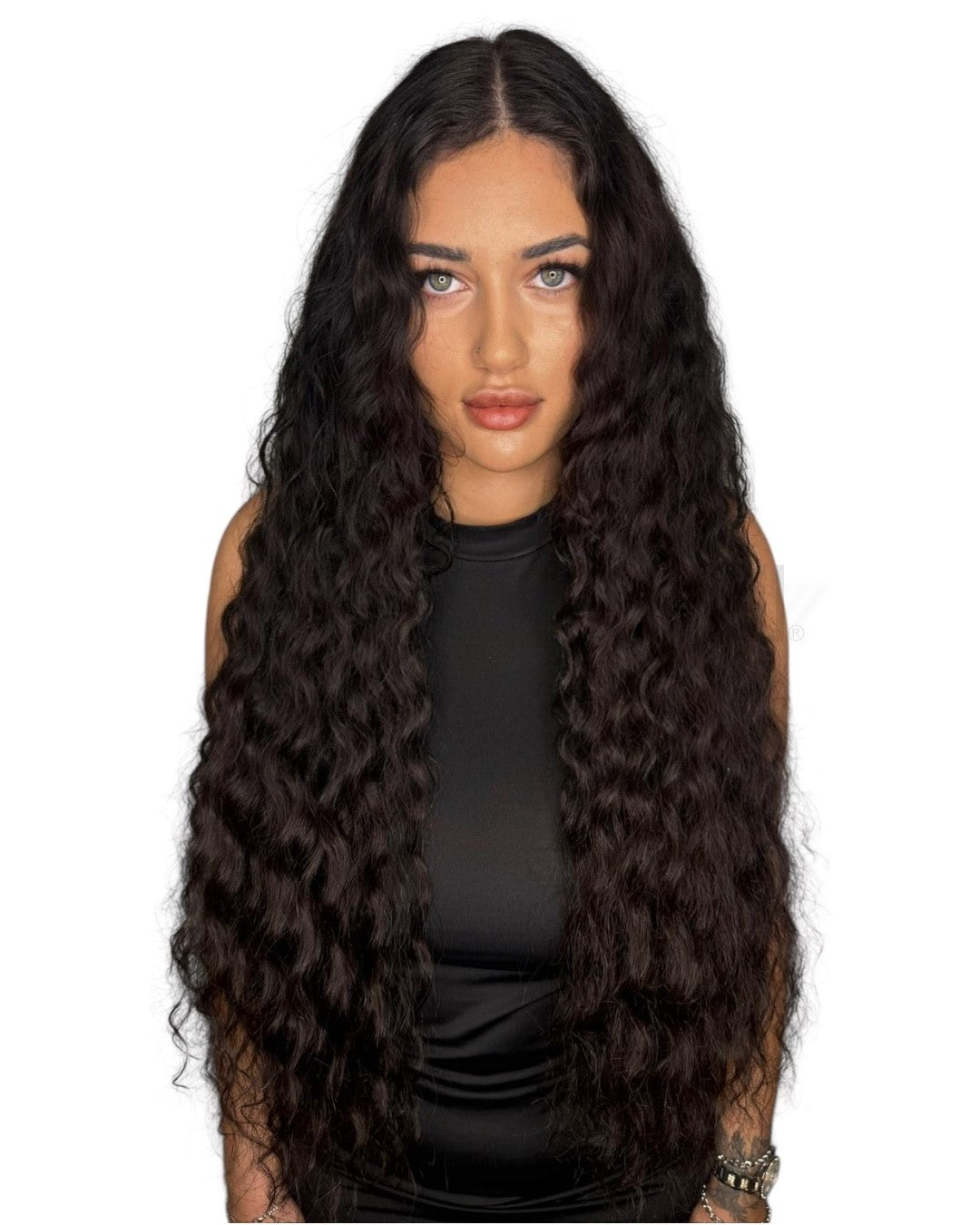 Bonding Extensions Gelockt Brond Balayage