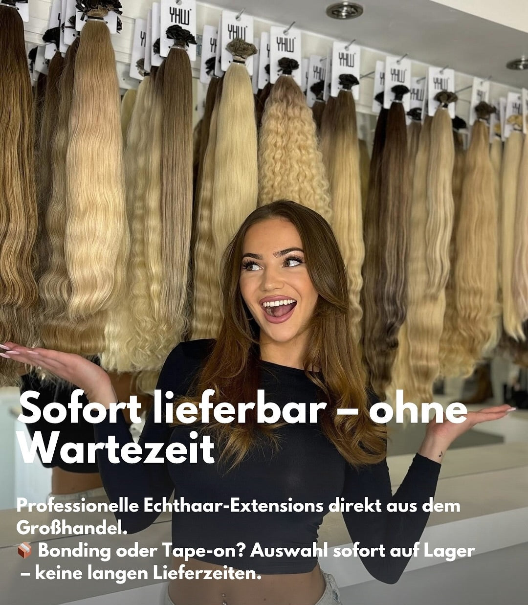 Jetzt online bestellen - Premium Haarverlängerungen - sofort Versand