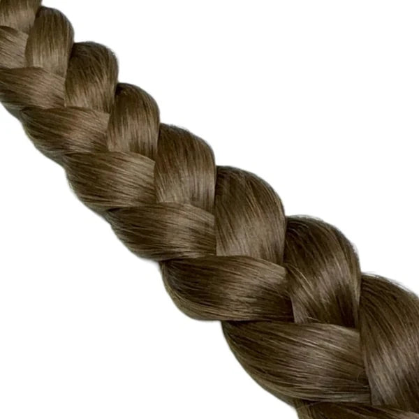 Echthaartresse 3A Naturbraun Asch-Matt