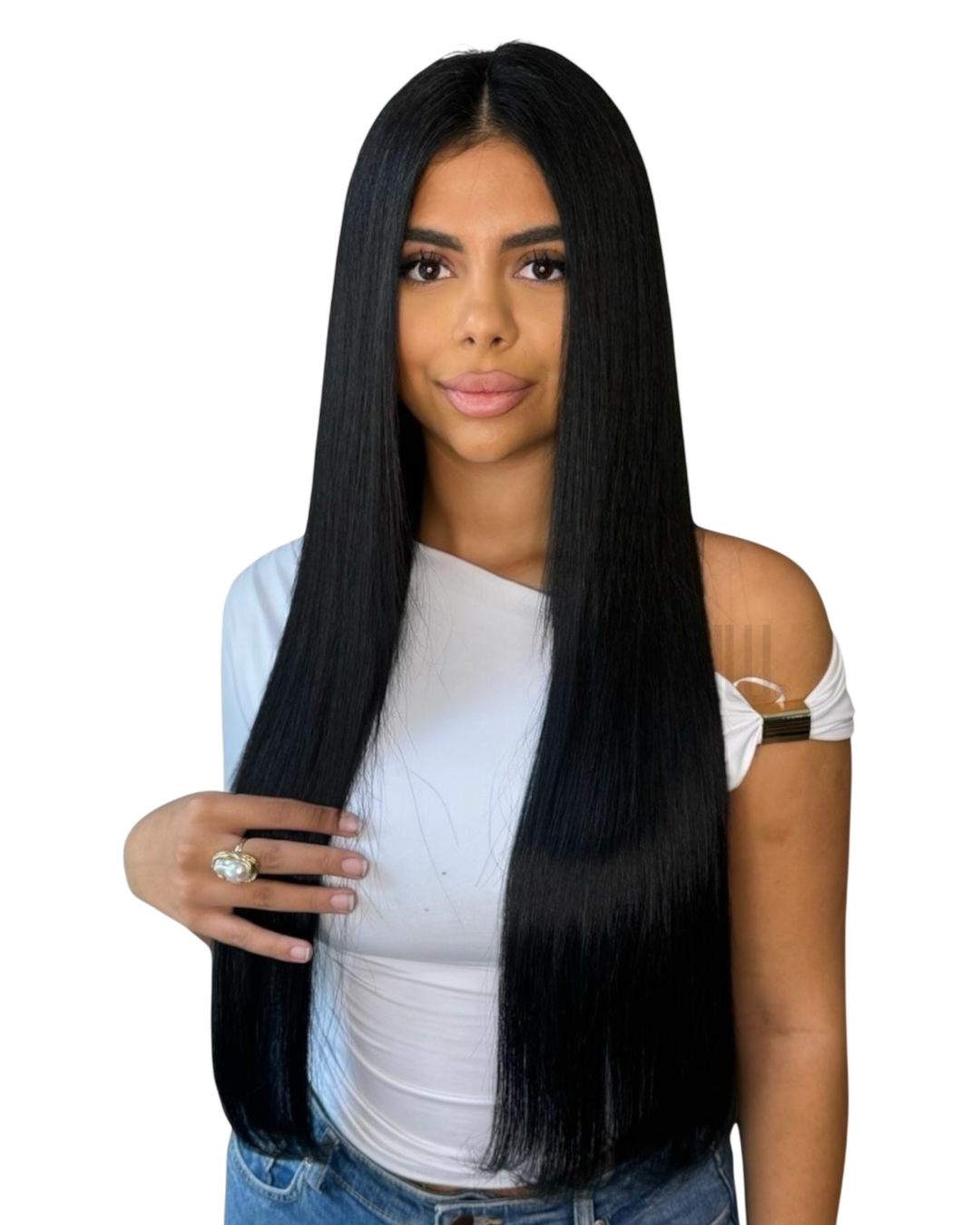 Schwarze Haarverlängerung Extensions