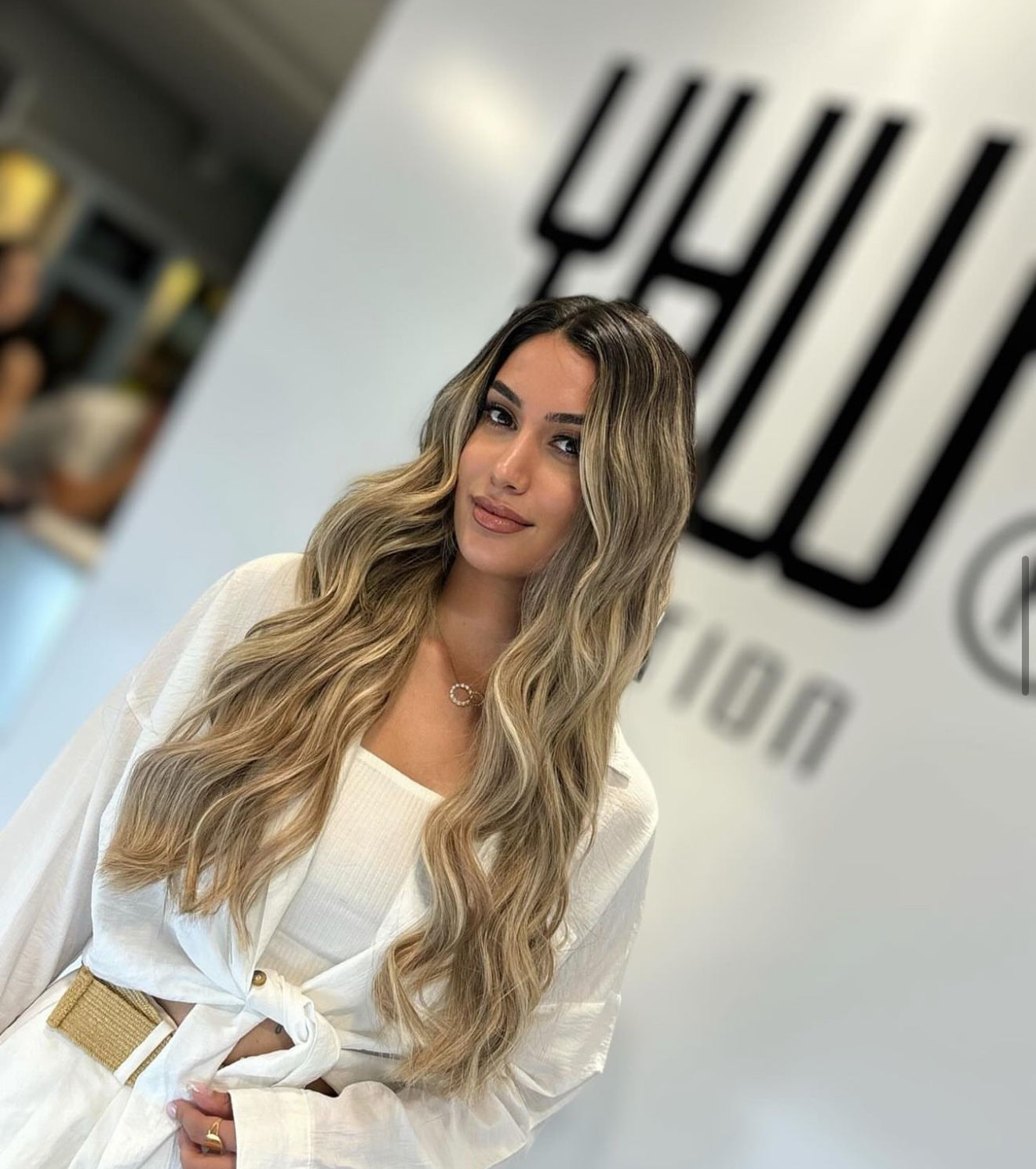 Haarverlängerung Extensions 613+8A Gesträhnt