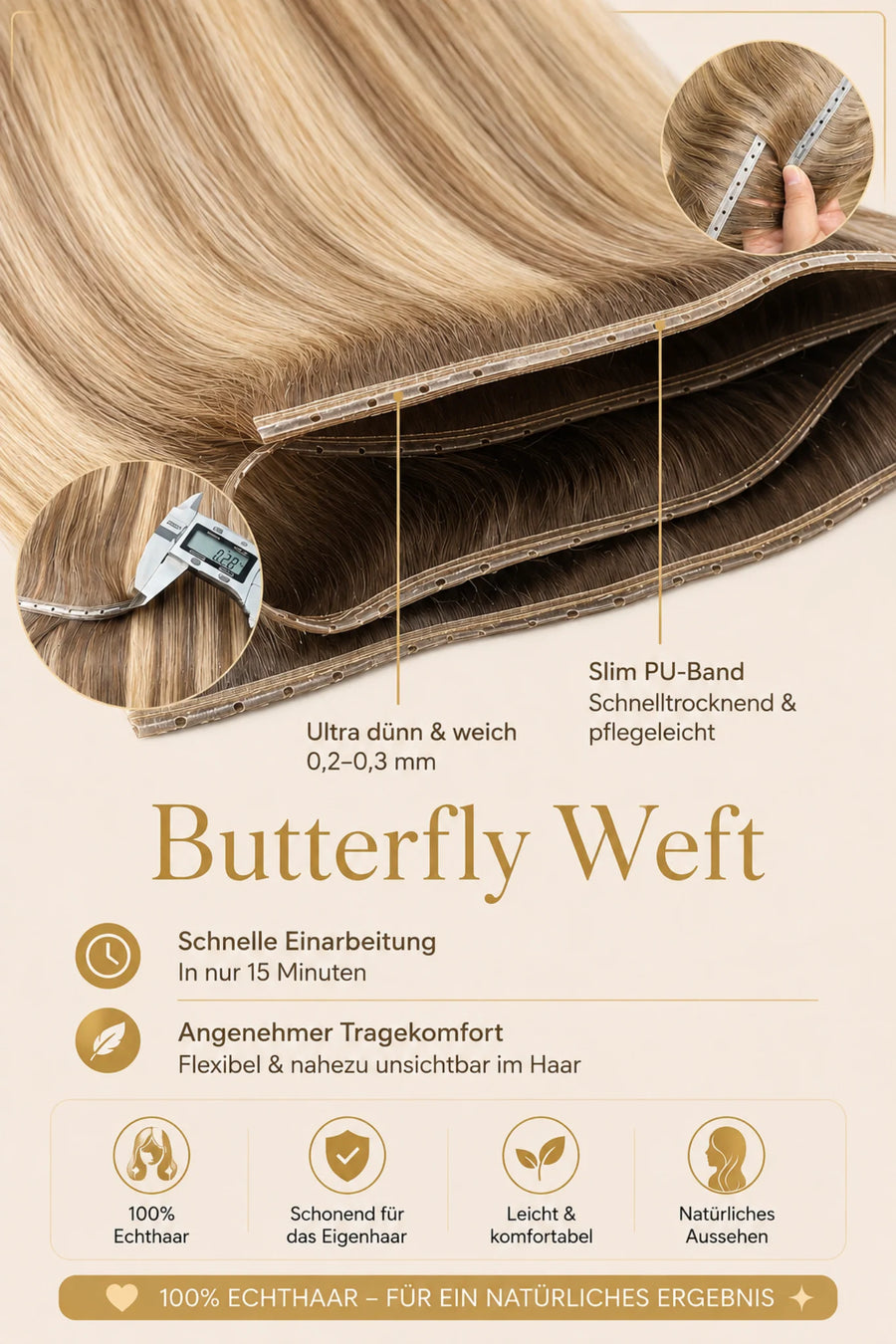 Butterfly Weft 04 Schokobraun