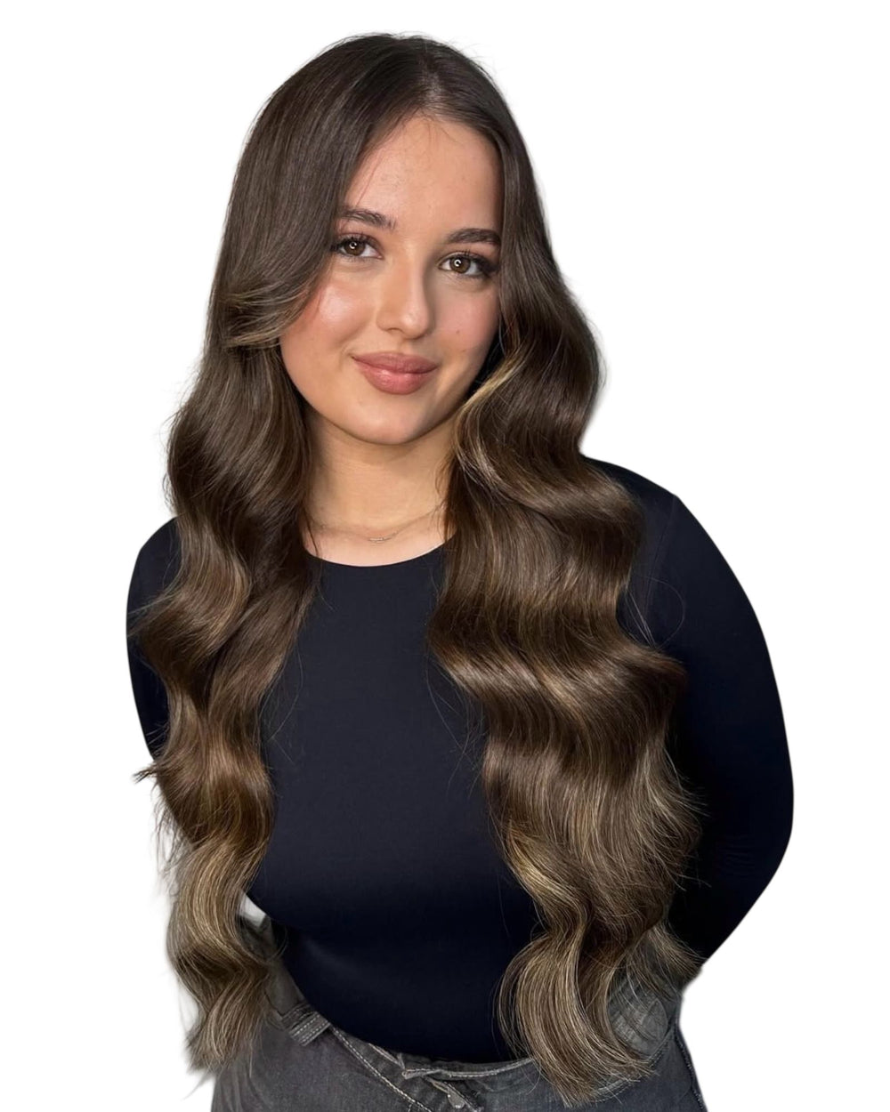 Haarverlängerung  mit Tape Extensions - Nacher