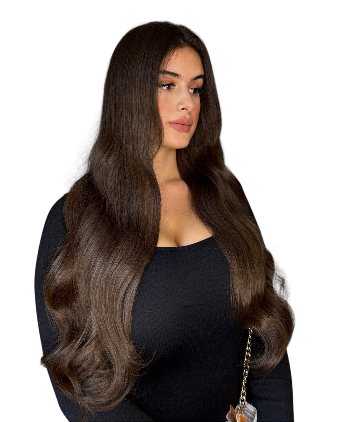 Tape On Extensions 2A Dunkel Natur Aschbraun