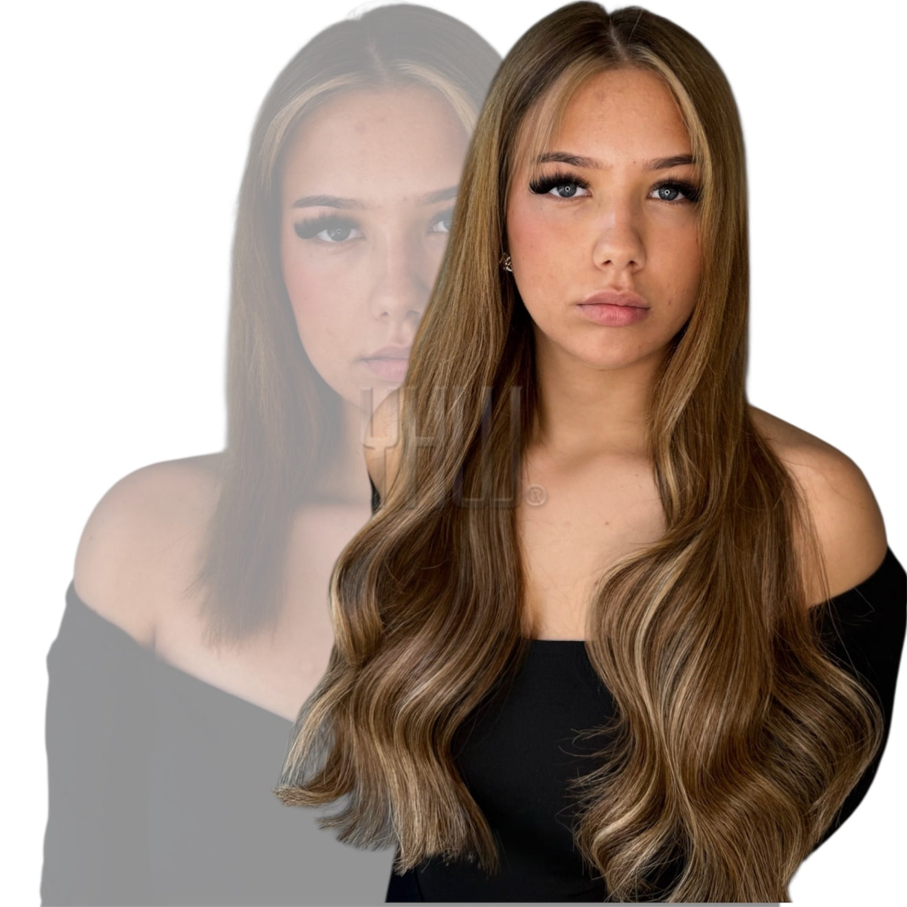 Haarverlängerung bei dickem Eigenhaarvolumen mit fransigem oder gestuftem Haarschnitt