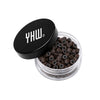 YHW® Your Hair World Micro Rings mit Silikoneinlage in Dunkelbraun für professionelle Haarverlängerungen in Dose